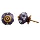 Purple Heart Floral Cabinet Knob
